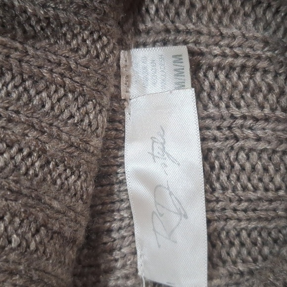 #1084 Anthropologie's RD Style Cable Knit Mini Dress/ tunic sz M - Picture 6 of 9